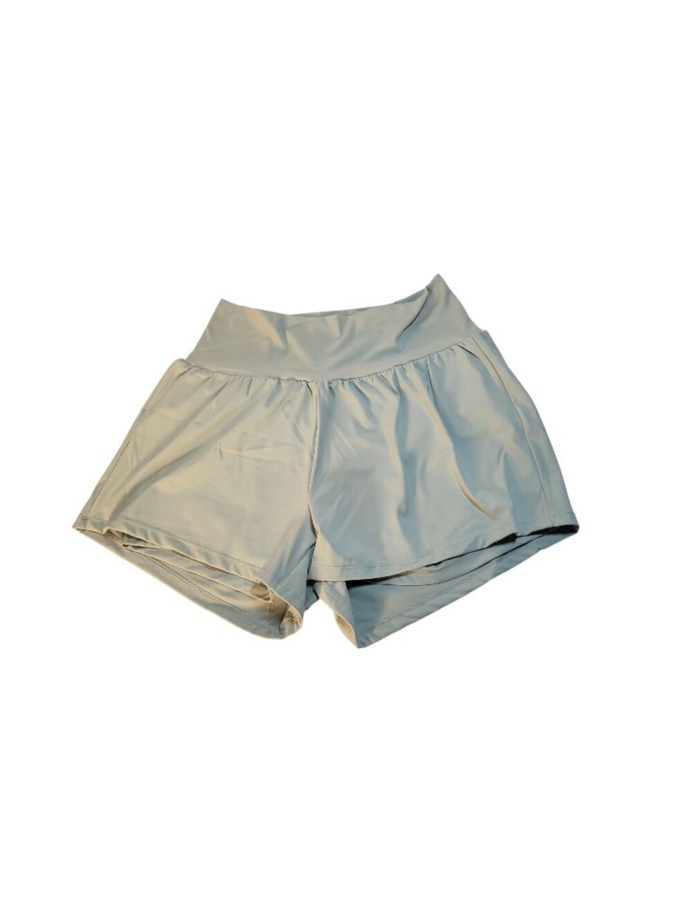 Halara Womens High-Waisted Light Green Athletic Shorts Size L
